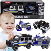 WOOPIE policijos visureigis su motociklo priekaba ir komplektu