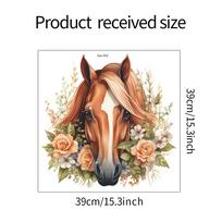 Steed Flower Leaf Bedroom Living Room Home Wall Decoration Wall Sticker 39*39CM/fun-f45