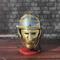 Roman Spartan Knight Helmet  Medieval Steel Armor Helmet  Wearable LARP SCA Costume  Cosplay Battle Helmet  Handmade Armor