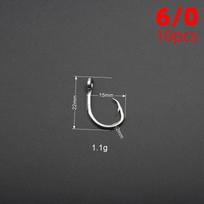 Stainless Steel Sea Fishing Anti-rust Fish Hook Eagle Beak Hook Ring Hook Tuna Hook Shark Hook Large Hook