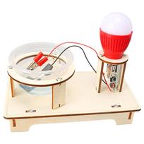 Wooden Wind Generator Model Kids Science Toy Funny Technology Physics Kit Educational Toys for Children Learning Toy Y5206YY-