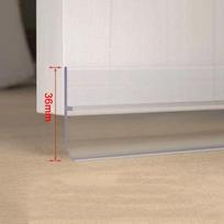 PVC New Door Bottom Seal Strip Flexible Weatherstrip Soundproof Door Draft Stopper Windproof Door Window Weather Stripping