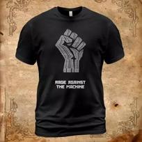 Rage Against The Machine Band Hand Up Black T Shirt  HH1018 Unisex T-Shirt XL