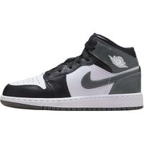 Air Jordan 1 Mid GS Juoda Balta Geležies Pilka DQ8423-001 36 gray