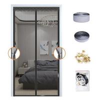 Vasarinės magnetinės užuolaidos ekrano tinklelis ant durų nuo uodų tinklelis nuo vabzdžių, automatinis uždarymas, paprastas montavimas W70 x H200cm