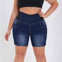 High-waisted stretch denim shorts for women, summer slimming, butt-lifting, tight-fitting, fitness casual pants 0XL