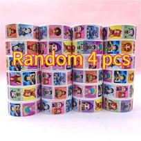 Latest Kpop Demon Hunters Children Present Square Stickers Decals designed for Skateboard Laptop Luggage Bike Motorcycle Phone Car Decoration yellow