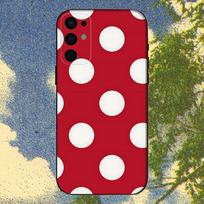 Polka Dots Art Phone Case For Samsung S25,S24,S21,S22,S23,S30,Ultra,S20,Plus,Fe,Lite,Note,10,9,5G Black Cover Samsung S24