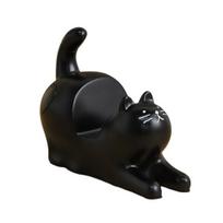 Phone Holder with Cute Cat Shape Weighted Base Supports Vertical Horizontal Viewing Desk Decoration for Home