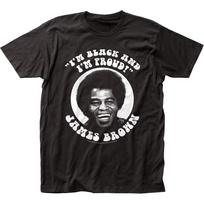 26 James Brown Black and Proud T Shirt Mens Licensed Rock N Roll Music Tee Black Unisex T-Shirt S įvairiaspalvis