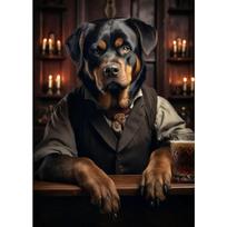 DORA Tin Sign Dog Wall Art Poster Pet Lover Home Decor 20x30cm（7.8x11.8inch）