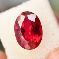 RARE Natural MOZAMBIQUE Red Ruby CERTIFIED 11 Ct Oval Cut Loose Gemstone 14.7 mm approx.