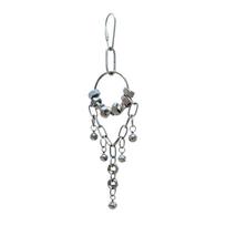 Stainless Steel Bird Chain Bells Toys Bite Resistant Sweet Sound Parrot Chew Toy Nail Grinding Rust-Proof Bird Cage Hanging Toy