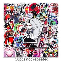 50 Sheets Helluva Boss Cartoon Waterproof Stickers for Journals, Computers, and Crafts