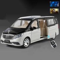 1:24 gegužės „Maybach Vs680“ MPV raktų valdymo lydinio automobilio modelis su garsu ir šviesa, atitraukiamas, vaikų žaislas, kolekcionuojamas daiktas, gimtadienio dovana