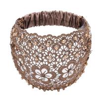 Pearl Hairband: Wide, Hollowed-Out Design for Stray Hairs