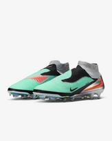 Nike Phantom 6 High Elite AG Chrome/Black IH3985-001 Men's Size EU 44 mėlyna