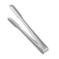 Ice Clamp Heat-Resistant Stainless Steel Ice Tongs Non-Slip Serrated Grip -Free Kitchen Utensils for Barbecue Snack S