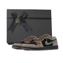 Jordan Air Jordan 1 Mocha Hook Colorway, Comfortable Versatile Leather Coverage IB7109-005(Team384-BOX) 40