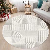 Minimalist Rugs for Bedroom Large Area Living Room Decoration Carpet Home Waterproof Anti-fouling Mat Round Anti-slip Lounge Rug 80cmx80cm