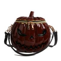 Ins Style New Funny Simulation Pumpkin Bag Female Niche High-Quality Halloween Handbag Shoulder Crossbody Bag 20x15x18cm