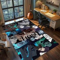 Jujutsu Kaisen Indoor Polyester Rug Anime Carpet Non Slip Living Room Bedroom Floor Decor -QJY 60x90cm