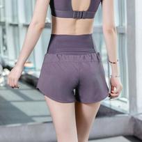 Women's High-Waisted Sports Shorts with Pockets - Tummy Control, Anti-Exposure Yoga & Running Pants for Fitness & Dance XXL