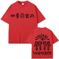 Weezer 2026 New Albums Pre-Release T-shirt Cotton Band tour Graphic Print Tees Fashion Women Men Casual Round Neck Tops Summer XS
