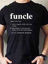 Funcle apibrėžimas Unisex marškinėliai, Juokingi dėdės Unisex marškinėliai XL