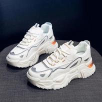 Women Chunky Sneakers New Casual Sports Dad Shoes for Women Trendy Mesh Breathable Running Sports Tenis Sneakers Platform Shoes 35