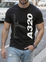 A320-1 Airbus A320-1 Graphic - Civil Aviation Pilot Design T-shirt S