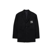 MLB New York Yankees Solid Logo Straight Cut Single-Breasted Suit Unisex suit Black 3LJKB0231-50BKS L