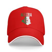 Algerian Algeria Country Map Flag Baseball Cap  Outdoor Sports High Quality Hip Hop Hats Trendy Baseball Caps One Size