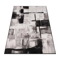 Kilimas pilkas 220x160 cm BCF baltas prabangus šiuolaikiškas neslystantis svetainei