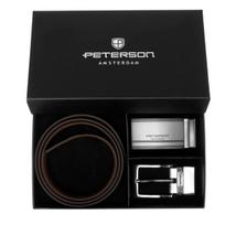 Odinio diržo ir dviejų sagčių rinkinys PETERSON vyrams PTNB006-2, Vöö 95 cm