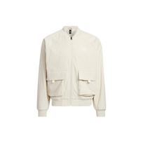 Adidas St Cord Embroidered Logo Zip-Up Corduroy Sports Jacket Men Outerwear White HR4446 L
