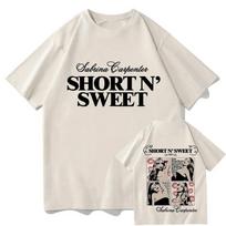 Front and back Y2K style printed album T-shirts for men and women Harajuku retro neutral cotton pattern T-shirts Kawaii clothes S