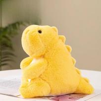 23cm Mielas minkštas dinozauras Pliušinis žaislas Dinozauras Kawaii Kambario dekoras Pliušiniai žaislai Vaikams Mergaitėms Dinozauras Žaislas 23cm geltona