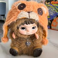 Cute wakuku*Plush Doll Keychain The Monsters Box Toy New Vinyl Doll Kawaii Backpack Pendant Decoration Case Gifts Cute wakuku