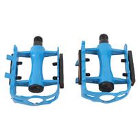 2 X Aluminium Alloy Bicycle Pedals Cycling Pedals Mountain Bike Platform Pedals (blue) mėlyna