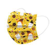 10PCS Disposable Mask Halloween Horror Printing Mask Face Warm And Windproof