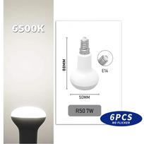 6pcs R63 E27 LED Spotlight Bulbs 9W AC 85-220V No Flicker Reflector Lamp for Indoor Home Ceiling Lighting 6PCS COLD WHITE