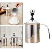 Hand Pump Manual Milk Frother Frothing Kitchen Applicance 8x8x18cm