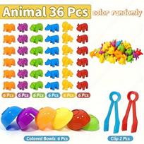 56/36pcs  Develop Kids' Fine Motor Skills with Colorful Weight Bear Counting & Arithmetic TChildren Educational Sensory Toy