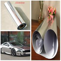Vinyl Car Roofs Handles Sticker Electroplated Silver Film Wrap Sheet Film Decal