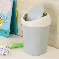 Desktops Creative Covered Kitchen Living Room Trash Can šviesiai mėlyna spalva