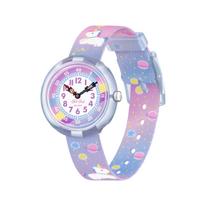 SWATCH Unisex Flik Flak Feifei Series Purple Watch ZFBNP213 ZFBNP213 Purple white