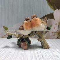 Resin Small Bird Courtyard Decoration: Outdoor Tree Branch Statue