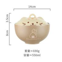 Ceramic Soup Bowl Cute Cartoon Household With Lid Cat Animals Instant Noodles Bowl Rice Bowl Tableware Japanese Perfect Fit Creative