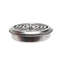 Fireproof Mosquito Coil Box with rotundity Lid Serrated Outdoor Coil Holder,Iron Aromatherapy Tray Summer Nights Camping tools
